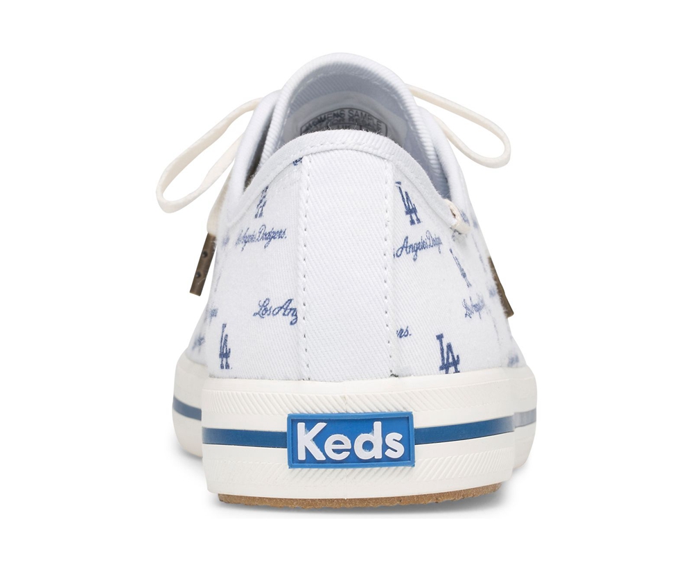 Tenis Keds Mujer Blancos/Azules - Kickstart Mlb® - 5642-JIACG